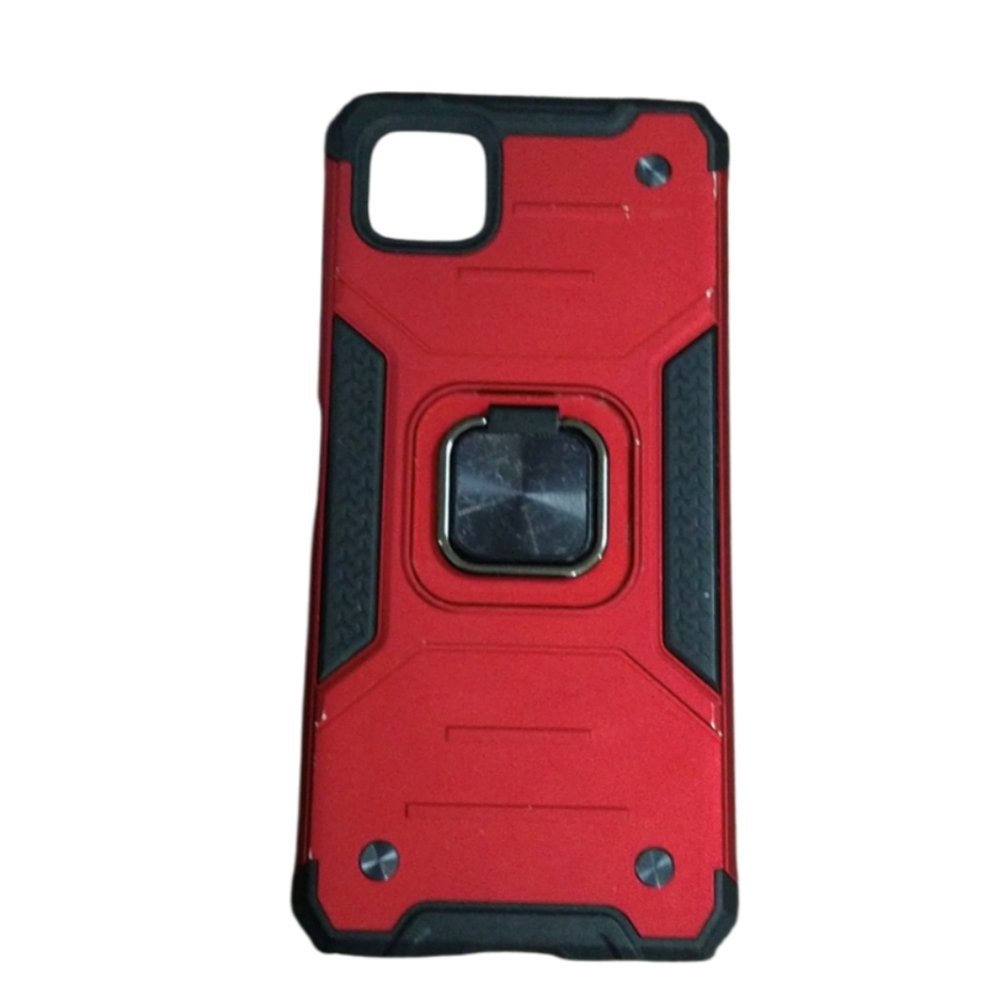 6/$15 Galaxy A22 5G Red and black kickstand phone case